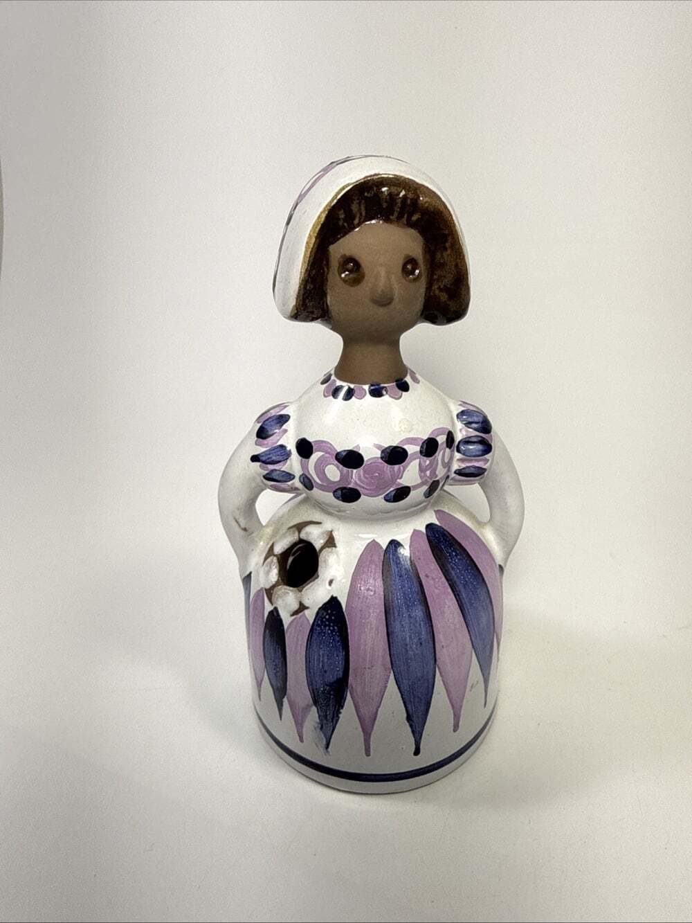 Deco Helsingborg Kurt Nilsson Ceramic Flower Vase Purple Woman Sweden Keramik L2 - Picture 2 of 8